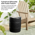 Glitzhome 18H Tabouret de Jardin/Table d'appoint Moderne MGO Faux Tambour