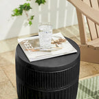 Glitzhome 18H Tabouret de Jardin/Table d'appoint Moderne MGO Faux Tambour