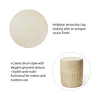 Glitzhome 18H Tabouret de Jardin/Table d'appoint Moderne MGO Faux Tambour