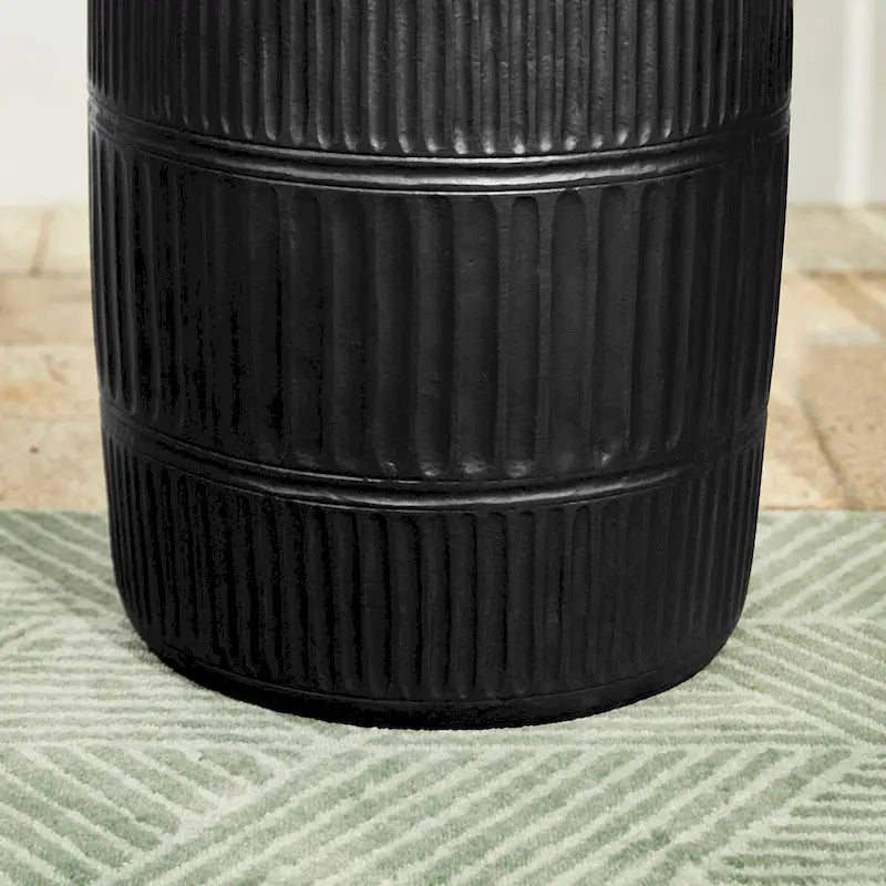 Glitzhome 18H Tabouret de Jardin/Table d'appoint Moderne MGO Faux Tambour
