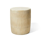 Glitzhome 18H Tabouret de Jardin/Table d'appoint Moderne MGO Faux Tambour