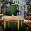Chic Teak Italy Round Outdoor Teak Wood Patio Coffee Table, 39 inch