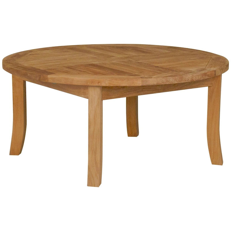 Table basse de jardin ronde en teck Chic Teak Italy, 99 cm