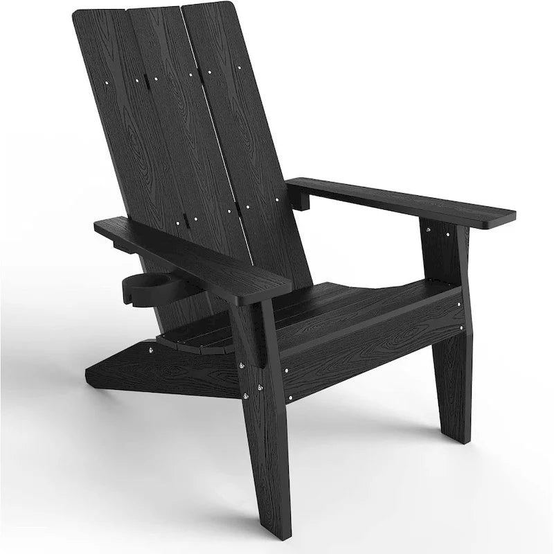 WINSOON Fauteuil Adirondack avec Porte-gobelet Tous Temps, Fabriqué en HIPS
