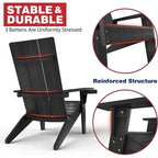 WINSOON Fauteuil Adirondack avec Porte-gobelet Tous Temps, Fabriqué en HIPS