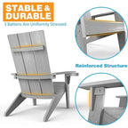 WINSOON Fauteuil Adirondack avec Porte-gobelet Tous Temps, Fabriqué en HIPS