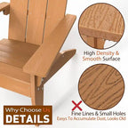 WINSOON Fauteuil Adirondack avec Porte-gobelet Tous Temps, Fabriqué en HIPS