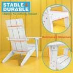 WINSOON Fauteuil Adirondack avec Porte-gobelet Tous Temps, Fabriqué en HIPS