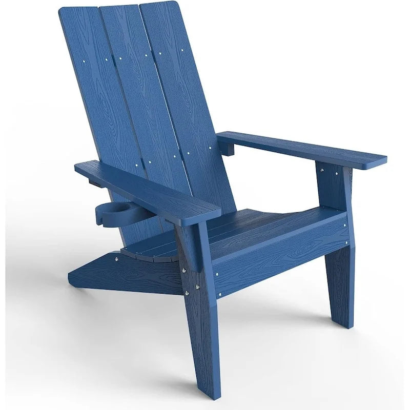 WINSOON Fauteuil Adirondack avec Porte-gobelet Tous Temps, Fabriqué en HIPS
