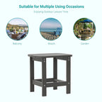Table d'appoint rectangulaire d'extérieur BONOSUKI toutes saisons Adirondack