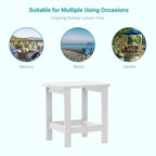 Table d'appoint rectangulaire d'extérieur BONOSUKI toutes saisons Adirondack