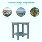 Table d'appoint rectangulaire d'extérieur BONOSUKI toutes saisons Adirondack