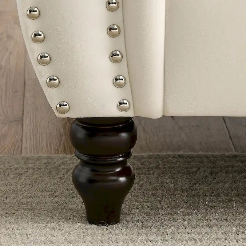 Canapé Chesterfield Velours Noir pour Salon
