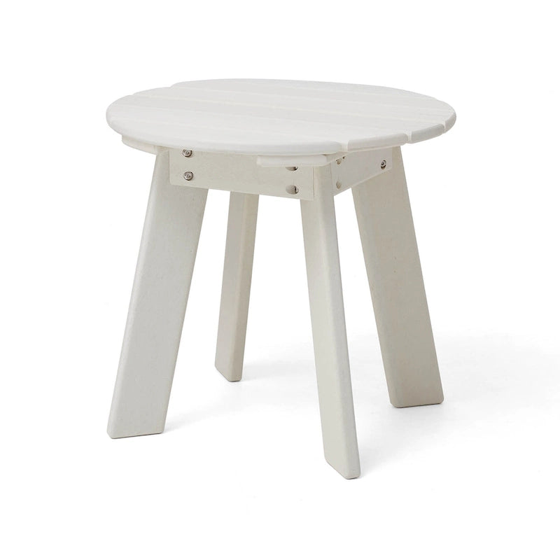 Ensemble de 3 chaises Adirondack pliantes en PEHD et table d'appoint Elm Plus pour patio extérieur