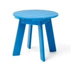 Ensemble de 3 chaises Adirondack pliantes en PEHD et table d'appoint Elm Plus pour patio extérieur