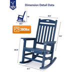 Fauteuil à bascule d'extérieur tout temps WINSOON