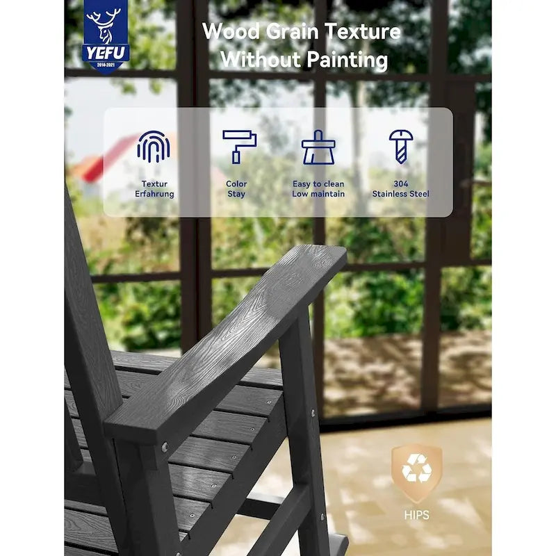 Fauteuil à bascule d'extérieur tout temps WINSOON