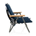 Chaise de plage rembourrée Oniva Descanso, (bleu marine)