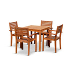 DTY Outdoor Living Leadville 5-Piece Eucalyptus Dining Set