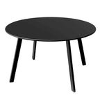 Table d'appoint ronde noire en acier pour l'extérieur, table d'appoint résistante aux intempéries pour jardin, balcon, cour