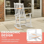 Vrakae 4 Chaises à Bascule de Jardin Haut Dossier Résistant aux Intempéries