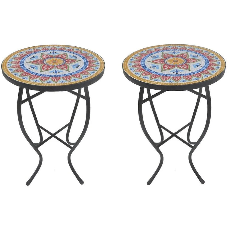 Table d'appoint Collection Mosaïque (lot de 2)
