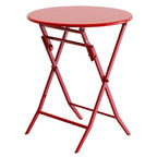 Ensemble de bistro 3 pièces avec table ronde et chaises pliantes – 31,7 H x 17,32 L x 16,53 P