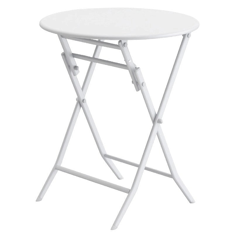 Ensemble de bistro 3 pièces avec table ronde et chaises pliantes – 31,7 H x 17,32 L x 16,53 P