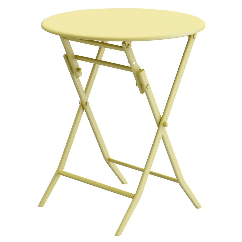 Ensemble de bistro 3 pièces avec table ronde et chaises pliantes – 31,7 H x 17,32 L x 16,53 P