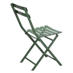 Ensemble de bistro 3 pièces avec table ronde et chaises pliantes – 31,7 H x 17,32 L x 16,53 P
