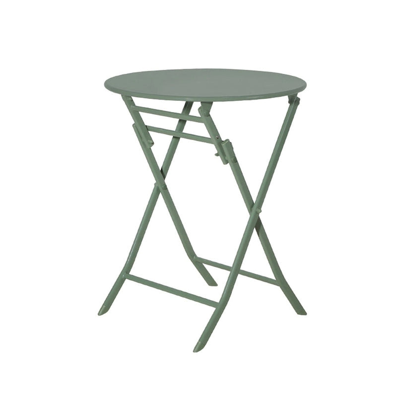 Ensemble de bistro 3 pièces avec table ronde et chaises pliantes – 31,7 H x 17,32 L x 16,53 P