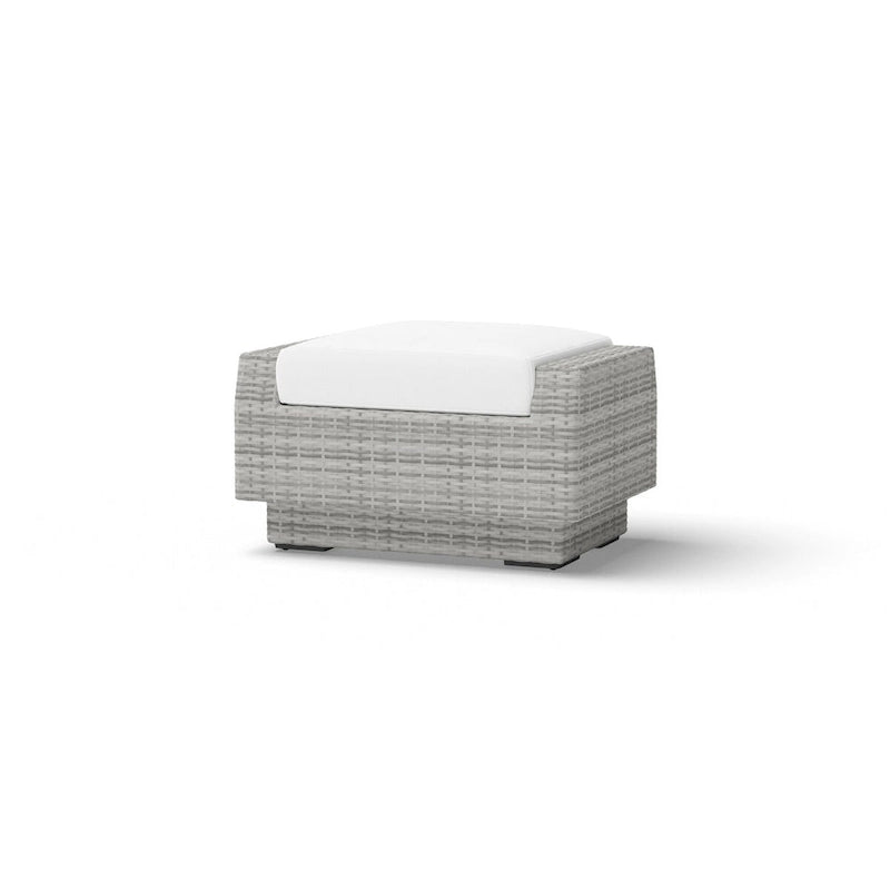 Ensemble de 6 pièces de patio extérieur Cannes Sunbrella : Causeuse et fauteuils club à bascule