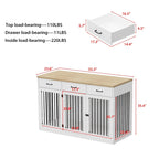 Grande cage pour chien moderne avec tiroirs de rangement - Finition élégante espresso