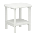 Table d'appoint d'extérieur en PEHD résistant aux intempéries - Meuble d'appoint de patio moderne - 2,4 m x 3 m