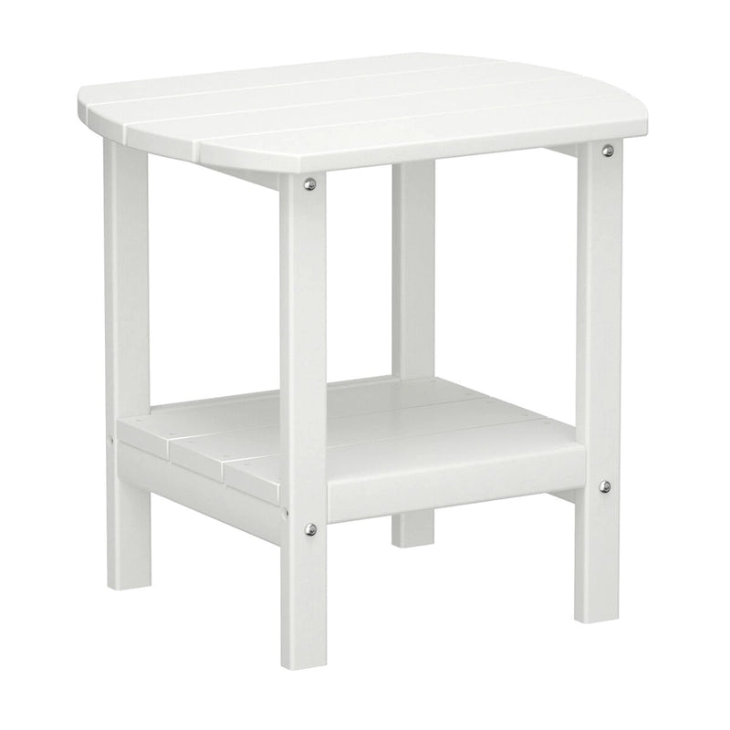 Table d'appoint d'extérieur en PEHD résistant aux intempéries - Meuble d'appoint de patio moderne - 2,4 m x 3 m