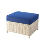 HOOOWOOO Ensemble de 9 pièces de mobilier de jardin en osier avec table brasero