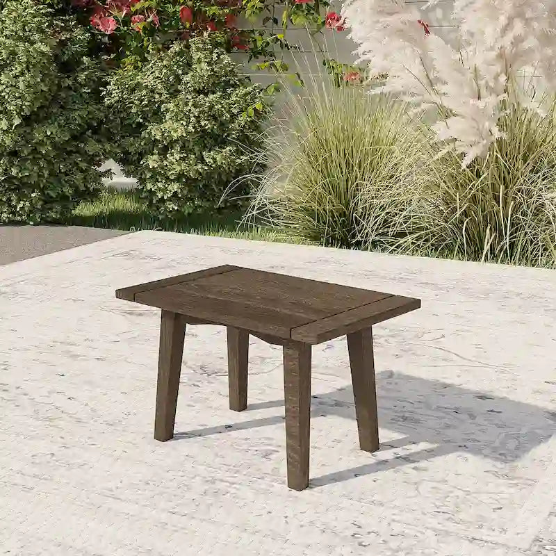Tables d'appoint extérieures en bois pour meubles modulaires