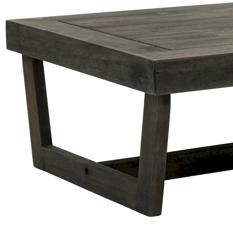 Tables d'appoint extérieures en bois pour meubles modulaires