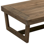 Tables d'appoint extérieures en bois pour meubles modulaires