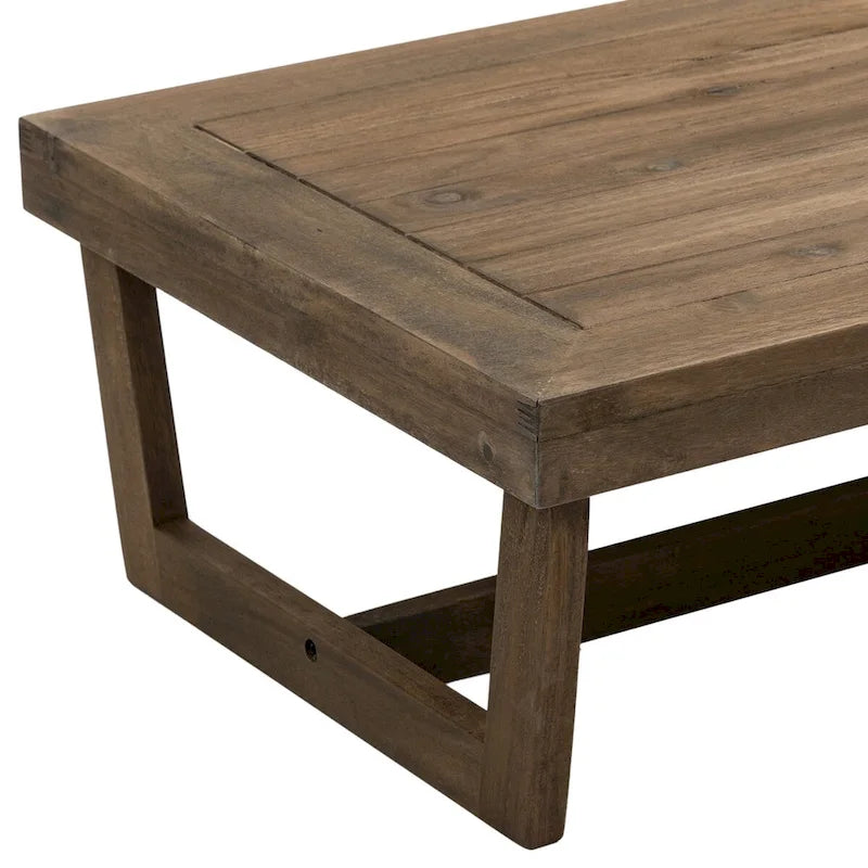 Tables d'appoint extérieures en bois pour meubles modulaires