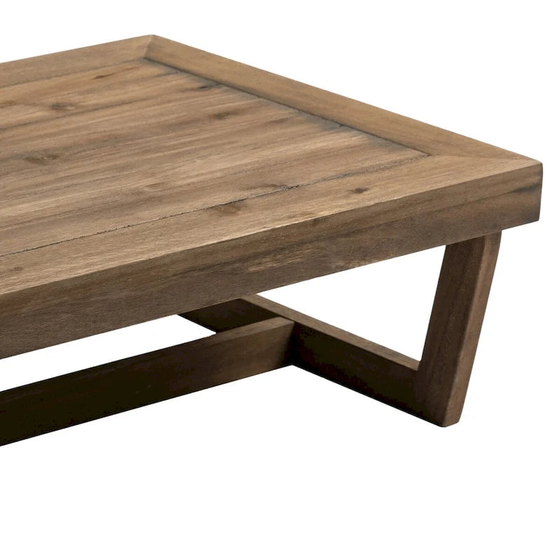 Tables d'appoint extérieures en bois pour meubles modulaires