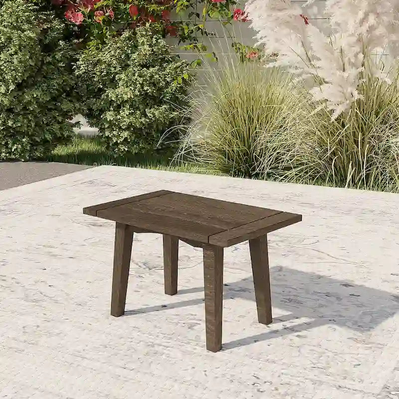 Tables d'appoint extérieures en bois pour meubles modulaires