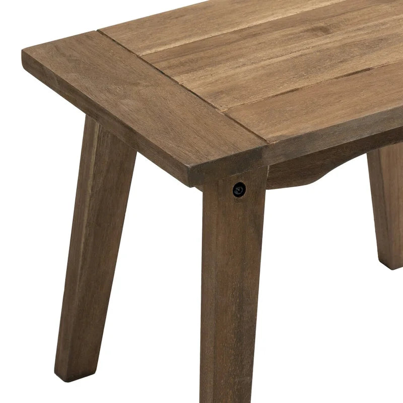 Tables d'appoint extérieures en bois pour meubles modulaires