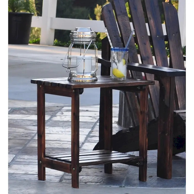 Table d'appoint rectangulaire d'extérieur Luca 19.75 pour patio