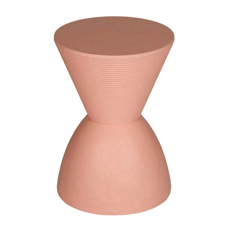 Table d'appoint Niya 43 cm, plateau rond, piedestal, intérieur extérieur, rose