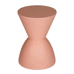 Table d'appoint Niya 43 cm, plateau rond, piedestal, intérieur extérieur, rose