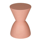 Table d'appoint Niya 43 cm, plateau rond, piedestal, intérieur extérieur, rose