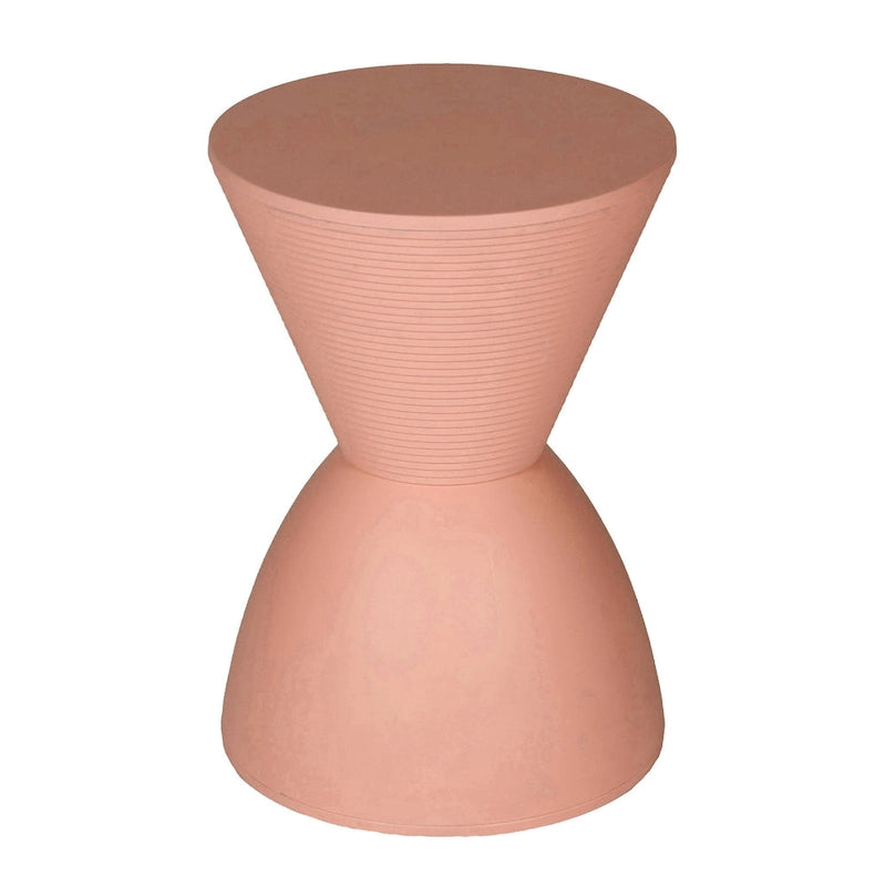 Table d'appoint Niya 43 cm, plateau rond, piedestal, intérieur extérieur, rose