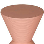 Table d'appoint Niya 43 cm, plateau rond, piedestal, intérieur extérieur, rose