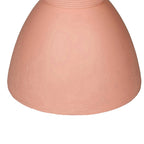 Table d'appoint Niya 43 cm, plateau rond, piedestal, intérieur extérieur, rose